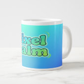 Cute Anime Gamer Boy Pixel Calm Jumbo-Tasse (Vorderseite Rechts)