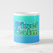 Cute Anime Gamer Boy Pixel Calm Jumbo-Tasse (Vorderseite)