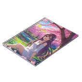 Cute Anime Girl Notizblock (Linke Seite)