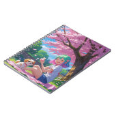 Cute Anime Girl with Doggie Notebook Notizblock (Linke Seite)