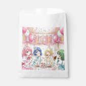 Cute Anime Girl's Ice Cream Birthday Party   Geschenktütchen (Vorderseite)