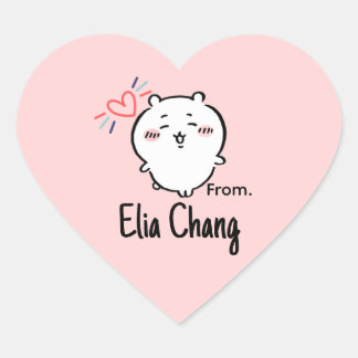 Cute anime Herz-Aufkleber