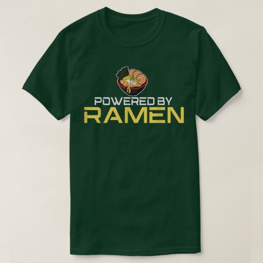 Cute Anime powered by ramen T-Shirt (Design vorne)