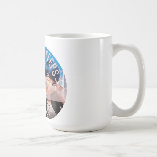 Cute Anime Style Miraculous Ladybug Quote  Kaffeetasse (Rechts)