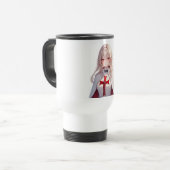 Cute Anime Templar Knight Travel Mug Reisebecher (Vorderseite Links)