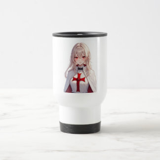 Cute Anime Templar Knight Travel Mug Reisebecher