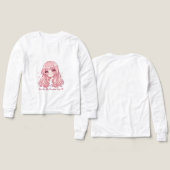 Cute Anime Valentine Sweatshirt (Design Vorderseite & Rückseite)