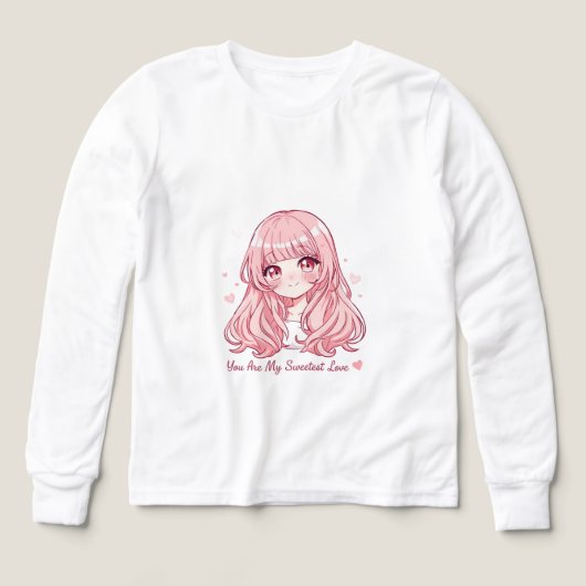 Cute Anime Valentine Sweatshirt (Design Vorderseite)
