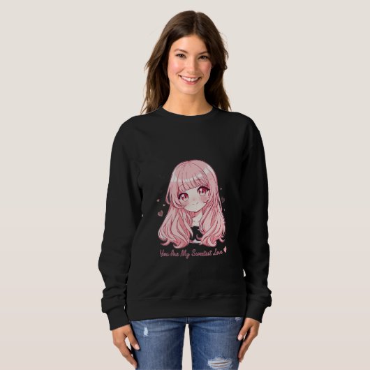 Cute Anime Valentine Sweatshirt (Vorne ganz)