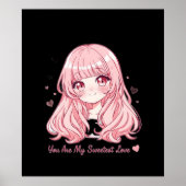 Cute Anime Valentine Sweatshirt Poster (Vorne)