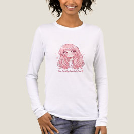 Cute Anime Valentine Sweatshirt Tri-Blend Shirt