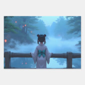 Cute Anime Wrapping Paper - Pack of 3 pages Geschenkpapier Set (Vorderseite 3)