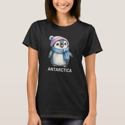 Cute Antarctica Penguin Animal for the Zoo T-Shirt (Vorderseite)