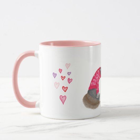 Cute anteaters in love mug tasse (Links)