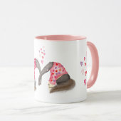 Cute anteaters in love mug tasse (VorderseiteRechts)