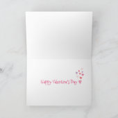 Cute anteaters in love Valentine's Day card Karte (Innenseite)