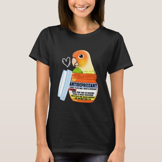 Cute Antidepressant Parrot I Green Cheek Pineapple T-Shirt (Vorderseite)