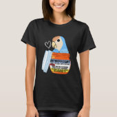 Cute Antidepressant Parrot I Peach faced Blue Love T-Shirt (Vorderseite)