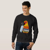 Cute Antidepressant Parrot I Sun Conure Sweatshirt (Vorne ganz)