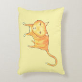 Cute Apathetic Orange Cat Dekokissen (Vorderseite(Vertikal))