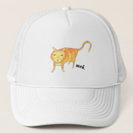 Cute Apathetic Orange Cat Truckerkappe