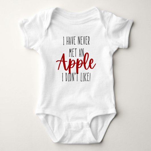 Cute Apple Baby Bodysuit Baby Strampler (Vorderseite)