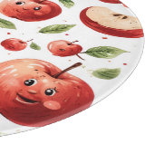 Cute Apple Faces Schneidebrett (Ecke)