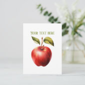 Cute apple vendors customizable  postkarte (Stehend Vorderseite)