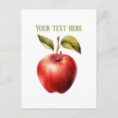 Cute apple vendors customizable  postkarte (Vorderseite)
