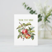Cute apple vendors customizable  postkarte (Stehend Vorderseite)