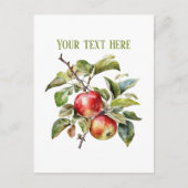 Cute apple vendors customizable  postkarte (Vorderseite)