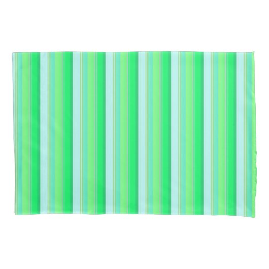 Cute aqua green stripes kissenbezug (Vorderseite-Links)