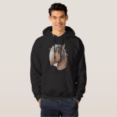 Cute Armadillo Flower Crown Watercolor Animal Hoodie (Vorne ganz)