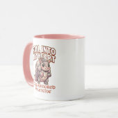 Cute Armadillo Knight Valentine–Roll Into My Heart Tasse (Vorderseite Links)