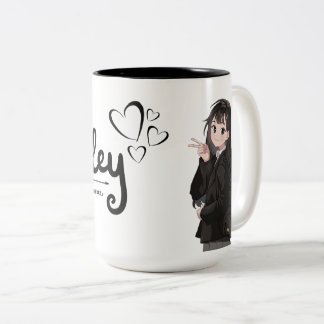 Cute Art Coffee Cup Zweifarbige Tasse