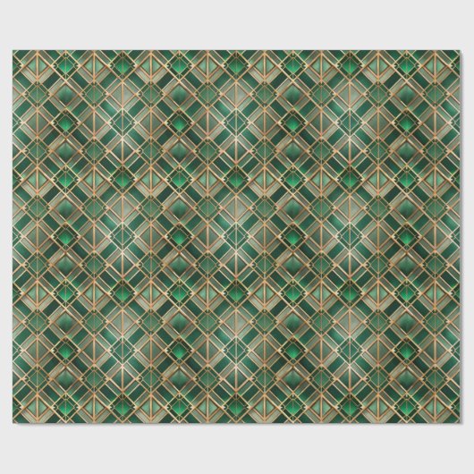 Cute Art Deco tiled pattern Geschenkpapier (Flach)