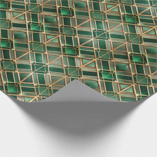 Cute Art Deco tiled pattern Geschenkpapier (Ecke)