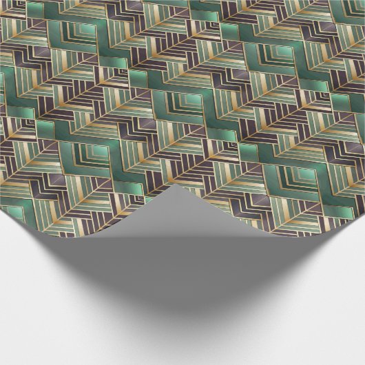 Cute Art Deco tiled pattern Geschenkpapier (Ecke)