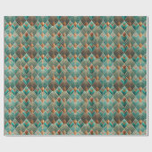 Cute Art Deco tiled pattern  Geschenkpapier (Flach)