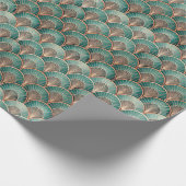 Cute Art Deco tiled pattern  Geschenkpapier (Ecke)