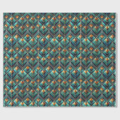 Cute Art Deco tiled pattern  Geschenkpapier (Flach)