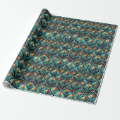 Cute Art Deco tiled pattern  Geschenkpapier (Ungerollt)