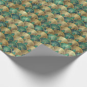 Cute Art Deco tiled pattern Geschenkpapier (Ecke)