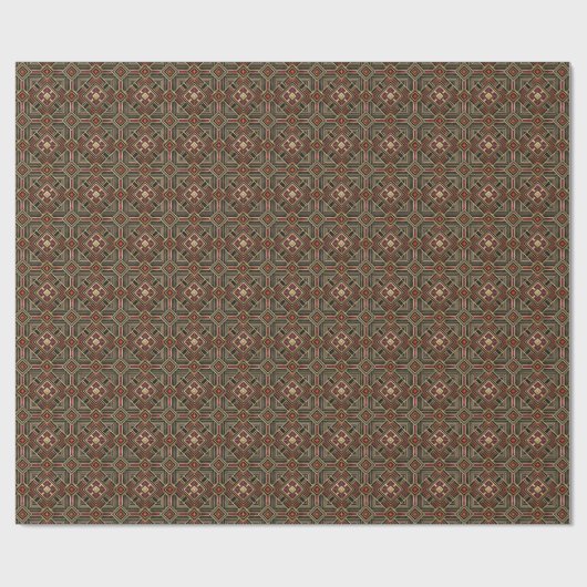 Cute Art Deco tiled pattern  Geschenkpapier (Flach)