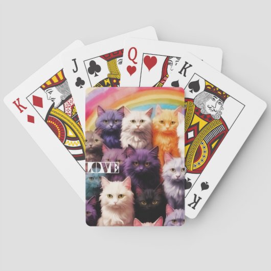 Cute & Artistic Cat Poker Cards Spielkarten (Rückseite)