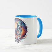 Cute Artistic Puppy Design for Dog Lovers Tasse (VorderseiteRechts)