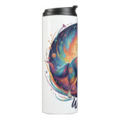 Cute Artistic Puppy Design for Dog Lovers Thermosbecher (Nach links gedreht)