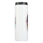 Cute Artistic Puppy Design for Dog Lovers Thermosbecher (Rückseite)