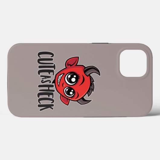 Cute as Heck Devil Case-Mate iPhone Hülle (Rückseite (Horizontal))