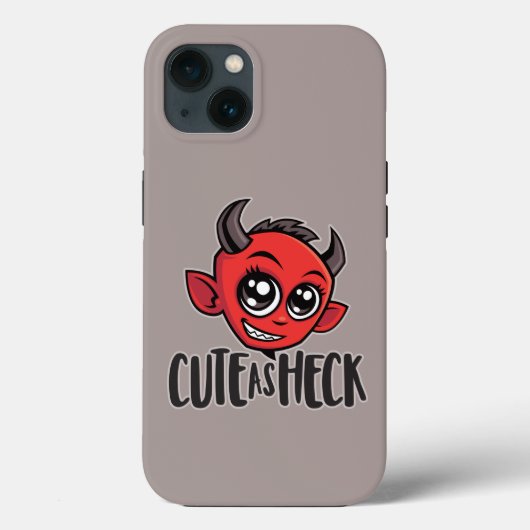 Cute as Heck Devil Case-Mate iPhone Hülle (Rückseite)